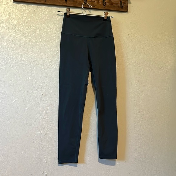 Unique color, dark turquoise leggings by Born Primitive. - Picture 1 of 4